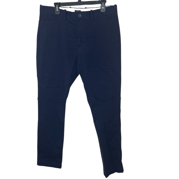 NEW J. Crew Factory Athletic Slim Fit Navy Blue Chino Pant in Size 34 x 32 AZ844 - Picture 3 of 8
